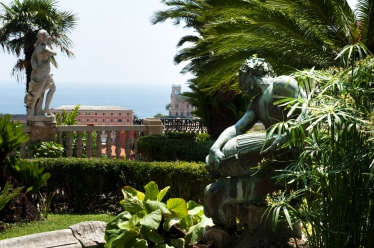 Villa Durazzo -giardino all'italiana fontana del fauno